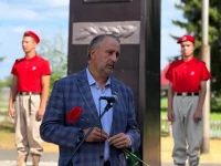 Митинг, посвященный памяти павших в Вов в селе Лапшиха